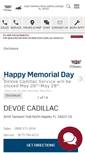 Mobile Screenshot of devoecadillac.com